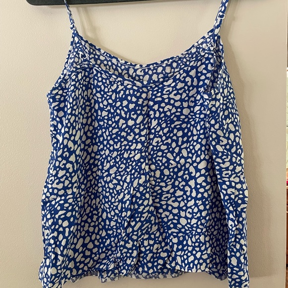 ASOS Style Cheat cami top in cobalt blue spot - Picture 2 of 4